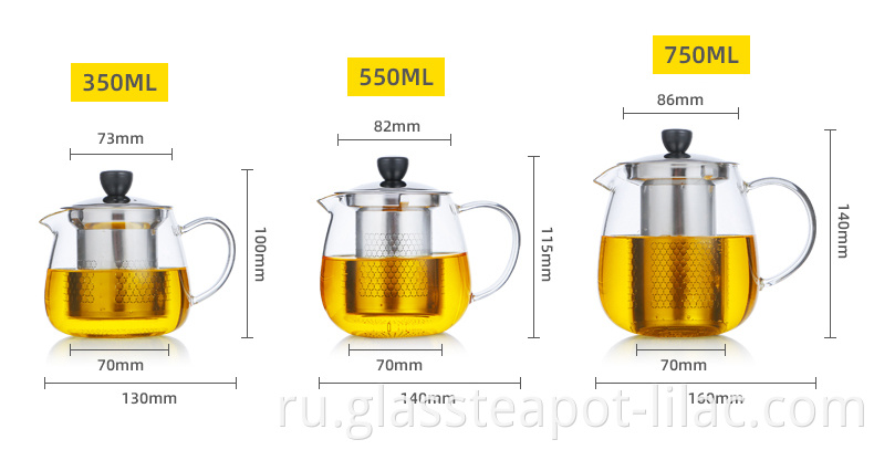 Borosilicate Tea Pot 4